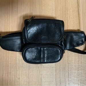 Black Leather Men's Bag